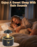 Aesthetic 2-in-1 Humidifier Oil Diffuser with Rotating Raindrop & 7 LED Mood Lights,Cool Mist Humidifier Quiet Variable Mist for up to 24 Hrs,Easy to Fill & Clean, Auto Shut-Off by TinyTreasures Baby Boutique