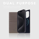 D8 Full Grain Leather Wallet Case for iPhone 15 Pro - [2-in-1] Handcrafted Detachable Diary Style with Magnetic MagSafe Back Cover, Gift Box Included (Etoffe Cream) by TinyTreasures Baby Boutique