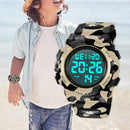 Kids Watch,Boys Watch for 3-15 Year Old Boys,Digital Sport Outdoor Multifunctional Chronograph LED 50 M Waterproof Alarm Calendar Analog Watch for Children with Silicone Band,Kids Gift by TinyTreasures Baby Boutique