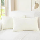 CaliTime Throw Pillow Covers Decorative 12 X 20 Inches Pack of 2 Cozy Chenille Cushion Cases for Couch Sofa Bed Living Room Home Cream by CozyNest Decor