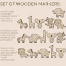 3D Wooden Growth Ruler Markers for Kids Height Measurement, Safari Shapes for Boys Nursery. by TinyTreasures Baby Boutique