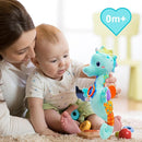 Fuzqq Baby Toys 0-6 Months,Musical Stuffed Animal Plush Toy with Rattle,Soft Newborn Toy for 0 3 6 9 12 Months Girls,Baby Boy Gift,Blue by TinyTreasures Baby Boutique
