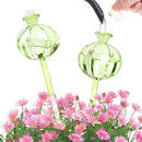 2 PCS Plant Self Watering Globes 8.9 Inch Plant Watering Devices Colorful Glass Self Watering Planter Insert for Indoor Outdoor Plants by GreenHaven Gardens