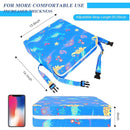 Toddler Booster Seat for Dining Table Cartoon Stronger Support Baby Kids Booster Seat for Dining Table Washable 2 Safer Straps Non-Slip Bottom Portable Increasing Cushion for Travel Home by TinyTreasures Baby Boutique