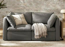 mopio Oversized Modular Sectional Sofa with Fully Removable Covers and Storage, Convertible U, L-Shaped and Sleeper Sectional, Modern Couches with Ottoman Chaise (Stone Gray Fabric, Loveseat) by CozyNest Decor