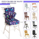 Toddler Booster Seat for Dining Table, Dinosaur Booster Seat for Table with Backrest and Adjustable Seat Belts Non-Slip Bottom Portable Booster Seat Increasing Cushion for Kid Baby Eating Travel Home by TinyTreasures Baby Boutique