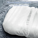 Hooyax Muslin Baby Lounger Cover Soft Organic Cotton Slipcover Fits Newborn Lounger for Baby Boys and Girls (White) by TinyTreasures Baby Boutique