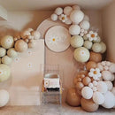 130pcs Coffee Brown Balloons Different Sizes 18" 12" 10" 5" Tan Latex Balloon Garland Arch Kit for Birthday Baby Shower Graduation Wedding Gender Reveal Anniversary Party Decorations by CozyNest Decor