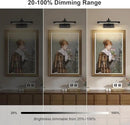 Battery Operated Picture Lights for Wall Black Art Light Wireless Gallery Lights with Timer and Remote 12 Inch 2W Warm White by CozyNest Decor