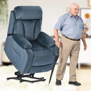 Power Lift Chair Recliners for Elderly, Modern Adult Power Lift Recliner, Velvet Upholstery Electric Lift Chair Recliner with Remote Side Pocket for Living Room(Navy Blue) by CozyNest Decor