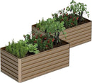 6x3x2 ft Raised Garden Bed, Large Metal Planter Raised Beds, Planters for Outdoor Plants for Vegetables, Flowers, Herbs, Fruits, and Succulents.(2 Pcs) by CozyNest Decor