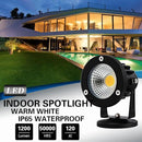 12W LED Landscape Spotlight,120V Landscape Lighting Outdoor for Mounted Flag Pole Light,IP65 Landscape Lights Warm White Garden Decorative Lamp 6FT Cord with US 3 Prong (Base,Stake Included) by GreenHaven Gardens