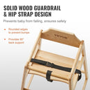VEVOR Wooden High Chair for Babies & Toddlers, Double Solid Wood Feeding Chair, Eat & Grow Portable High Chair, Easy to Clean Baby Booster Seat, Compact Toddler Chair, Natural by TinyTreasures Baby Boutique