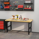 48" Work Bench, Adjustable Height Workbench, Heavy-Duty Thicker Work Table, 2000 LBS Load Capacity Workstation for Garage, Workshop, Office, Home by GreenHaven Gardens