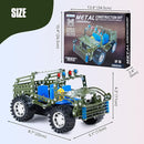 Stem Toys for Boys Age 8-12 - Off-Road Metal Model Car Kits, 283pcs Stem Building Toys Kits, Army Toy for 8-10，STEM Projects for Kids 10-12, 12-14 Engineering Gifts for Ages 14 and Up Adults by TinyTreasures Baby Boutique
