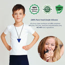 Chew Necklaces for Sensory Kids, 3 Pack Sensory Toys Silicone Chewy Necklace Sensory for Autism, ADHD, Anxiety or Other Special Needs- Reduces Chewing Fidgeting for Boys Girls Adults Chewer by TinyTreasures Baby Boutique