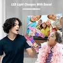 BONAOK Karaoke Microphone for Kids & Adults - Bluetooth Microphones Singing Mic with Disco Lights, Echo Effect, Built-in Speaker Portable Karaoke Player for Party Travel Gifts Q78(Light Pink) by TinyTreasures Baby Boutique