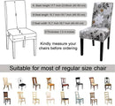 JQinHome Chair Covers for Dining Room Set of 4, High Stretch Removable Washable Parsons Chair Slipcover for Home Party Hotel Wedding Ceremony (Flower,4PCS) by CozyNest Decor