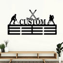 Personalized Hockey Medal Hanger Display - Custom Hockey Neon Sign, Led Light Up Sign, Medal Holder For Wall, Hockey Decor for Boys, Man Cave, Players, Coaches, Teen Gift by CozyNest Decor