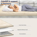 Baby Play Mat for Floor Tummy Time Nursery Rug Muscle Mat Area Playroom Rug Tatami 50 * 50" Memory Foam 1.3" Thick Crawling Mat For Babies,Toddlers, Infants, Kids(Beige) by CozyNest Decor