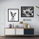 20x24 Picture Frame Set of 3, Textured Black Solid Wood Poster Frame, Wall Gallery Frame by CozyNest Decor