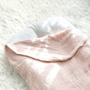 Hooyax Baby Lounger Cover 2 Pack - 100% Muslin Cotton Newborn Lounger Pillow Covers Only, Soft Breathable Infant Lounger Cover with Reinforced Stitching, Fits Most Standard Baby Loungers (Pink Wheat) by TinyTreasures Baby Boutique