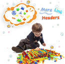Ggiibro Straw Constructor Toys STEM Building Toys 1200Pcs Toys Aged for 3 4 5 6 7 8+ Interlocking Plastic Toys Engineering Toys Thin Tube Blocks Toy Educational Toy Kit for Classroom Kids Toys Set by TinyTreasures Baby Boutique