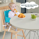 Portable Booster Seat, Toddler Baby Seat with Tray for Dining Table Compact Floor Chair for Camping Lawn Beach Babies Travel 6-36 Months by TinyTreasures Baby Boutique