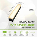 LUMENGY Paver Light 2×12 Inch (1.97 inch X 11.81 inch), 2700K Warm White Glare-Free Illumination for Driveways, Pathways, Pool Deck & Patios,12V AC/DC, Waterproof & Drive-Over Rated by CozyNest Decor