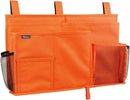 Surblue Caddy Hanging Organizer Bedside Storage Bag for Bunk and Hospital Beds, Orange, L by CozyNest Decor