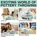 Pottery Wheel,Mini Pottery Wheel for Kids,Kids Pottery Wheel kit,Ages 4-8 Crafts Kits for Kids Ages 8-12,Sculpting Clay Tools & Arts Supplies Arts by TinyTreasures Baby Boutique