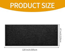 fani Heavy Duty Large Outdoor Indoor Entrance Black Doormat Waterproof Low Profile Entrance Rug Front Door Mat Patio Anti-Skid Rubber Back, 48x120 inch (Black) by GreenHaven Gardens