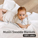 Muslin Swaddle Blankets for Newborn, 3 Pack Breathable Soft Receiving Blanket, Large 38 x 40 inches Swaddle Wrap Burping Clothes Diapers, Essentials Infant Shower Items, Toddler Gift (Gentle Colors) by TinyTreasures Baby Boutique