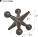 Sungmor Cast Iron Decorative Jack Statue, Home Office Accent Figurine, Antique Brown Jack Sculpture for Bookcase or Table Decoration, Creative Bookends, Paperweight, Door Stop by CozyNest Decor