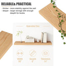 Floating Shelves for Wall, USA-Sourced Oak Wood 36 Inch Long Wall Shelves Set of 2, Natural Wooden Wall Mounted Picture Ledge Shelf, Nursery Book Storage Shelf Kids Bookshelf, Display Shelf by TinyTreasures Baby Boutique
