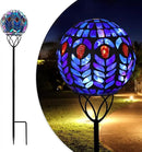 Afirst Solar Outdoor Garden Lights Decorative - Mosaic Solar Stakes Gazing Ball Waterproof Outdoor Lights Stakes for Pathway Yard Lawn Decoration(Multi) by CozyNest Decor