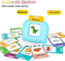 Educational Toys Talking-Flash-Cards, Christmas Birthday Gifts for Boys 1 2 3 4 5 6 Year Old, Learning Toys with 252 Sight Words, Montessori Pocket Speech for Toddlers Ages 1-6, Blue by TinyTreasures Baby Boutique