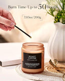 M&SENSE Coffee Candles Scented Strong, Organic Natural Soy Wax for Bedroom Kitchen Home Decor, 7.05oz 50 Hours Slow Burn Candle Highly Scented Candle Housewarming Gift for Men Women by CozyNest Decor
