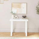 Plank+Beam Solid Wood Console Table, 36 Inch, Sofa Table, Narrow Entryway Table for Hallway, Behind The Couch, Living Room, Foyer, Easy Assembly, White by CozyNest Decor