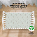 KeaBabies 2-Pack Organic Crib Sheets for Boys, Girls - 52x28 Fitted Crib Mattress Sheet Neutral, Breathable Jersey Cotton Cover for Baby Bed, Toddler Mattress, Soft & Cute Prints (Elly) by TinyTreasures Baby Boutique