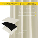 NICETOWN Room Darkening Curtains and Drapes for Bedroom - Grommet Energy Saving Thermal Insulated Light Blocking Window Treatments for Kitchen (Beige, 1 Pair, W66 x L54) by TinyTreasures Baby Boutique