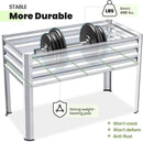 KING BIRD Large Raised Garden Bed with Legs Galvanized Elevated Planter Box 48×24×30 in for Backyard, Patio, Balcony, 400lb Capacity, Silver by GreenHaven Gardens