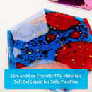Art3d Hexagon Sensory Fidget Liquid Motion Tiles for Kids, Toddler, Teens - Interactive Soft Gel Liquid Play Mats for Home, Schools, Playrooms, Multi-Pack of 3 Tiles by TinyTreasures Baby Boutique