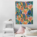 ICMOLYYENLO Boho Green Leaves Tapestry, Mid Century Abstract Tropical Palm Leaves Modern Minimalist Geometric Wall Hanging, Neutral Home Decor Art for Living Room Bedroom Dorm 40x60 Inch by CozyNest Decor