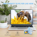 1000X Handheld Microscope for Kids, 4K 2.0" Screen Mini Pocket Microscope with 6 Adjustable LED Lights, Edu Science Birthday Gifts for Kids Ages 8-12, 32G SD Card Included - Blue by TinyTreasures Baby Boutique