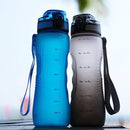OLDLEY 25 oz Water Bottle, Motivational Water Bottle with Time Marker, Sports Water Bottle With Strap, Leakproof & BPA Free Large Water Bottles for School, Gym, Travel, Outdoor, Tritan,Blue by CozyNest Decor