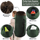 Laundry Bag Backpack, 125L Extra Large Travel Laundry Bags with Shoulder Straps, Adjustable & Extendable Design, Laundry Hamper Bag with 3 Pockets for Laundromat, College, Travel by TinyTreasures Baby Boutique