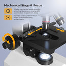 [Darkfield Microorganism Model] Vabiooth Lab Darkfield & Brightfield Trinocular Compound Microscope 40X-2500X Magnification with 7" Monitor 5MP E-Eyepiece, Adjustable Mechanical Stage, LED Source by TinyTreasures Baby Boutique