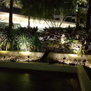 4-Spotlight Mini 50X Solar-Powered LED Spotlight (Warm White LED), Black Finish, Outdoor Garden Yard Landscape Downlight by CozyNest Decor
