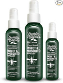 Deet-free Insect & Mosquito Repellent Travel Pack (2, 4, 8oz) – Nice Smelling Insect Repellent with Lemongrass Oil Safe for Pets and Kids – Bug Spray for Mosquitoes, Gnats, Black Flies, and No-see-ums by TinyTreasures Baby Boutique